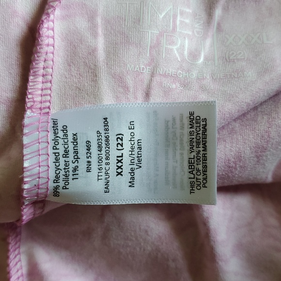 Time And Tru Capri Stretch High Rise Leggings XXXL/22 New - Picture 5 of 6